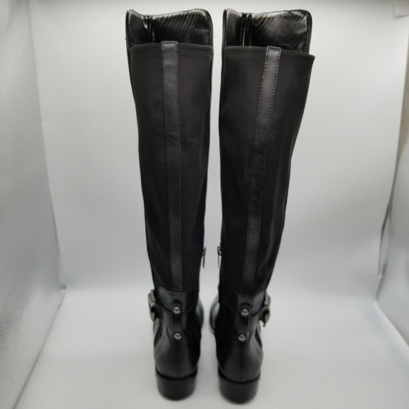 VINCE CAMUTO Women Quilted Leather Over The Knee Boots Black Size 8 M - Picture 6 of 8